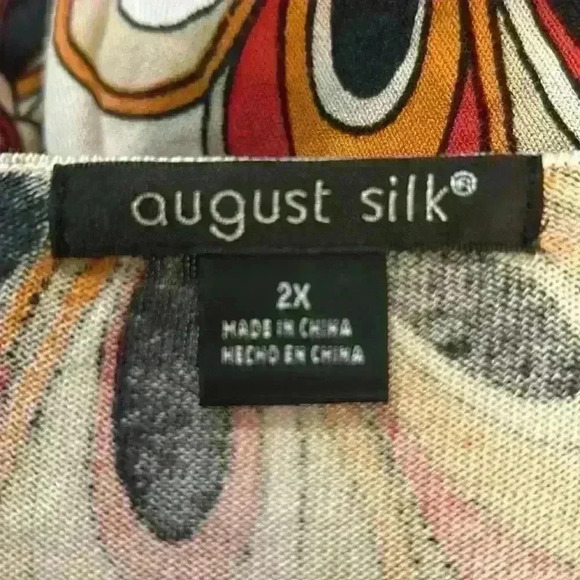 Silk August silk and cotton blend sweater. Sz 2x awesome transition piece - Picture 7 of 10